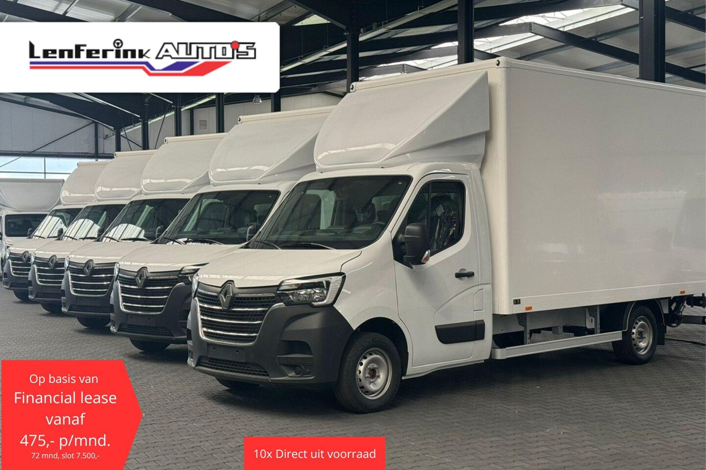 Renault Master - 2.3 DCi 165 pk Bakwagen met Laadklep en Zijdeur R Airco, Cruise Control, LxBxH 420x210x232 - AutoWereld.nl