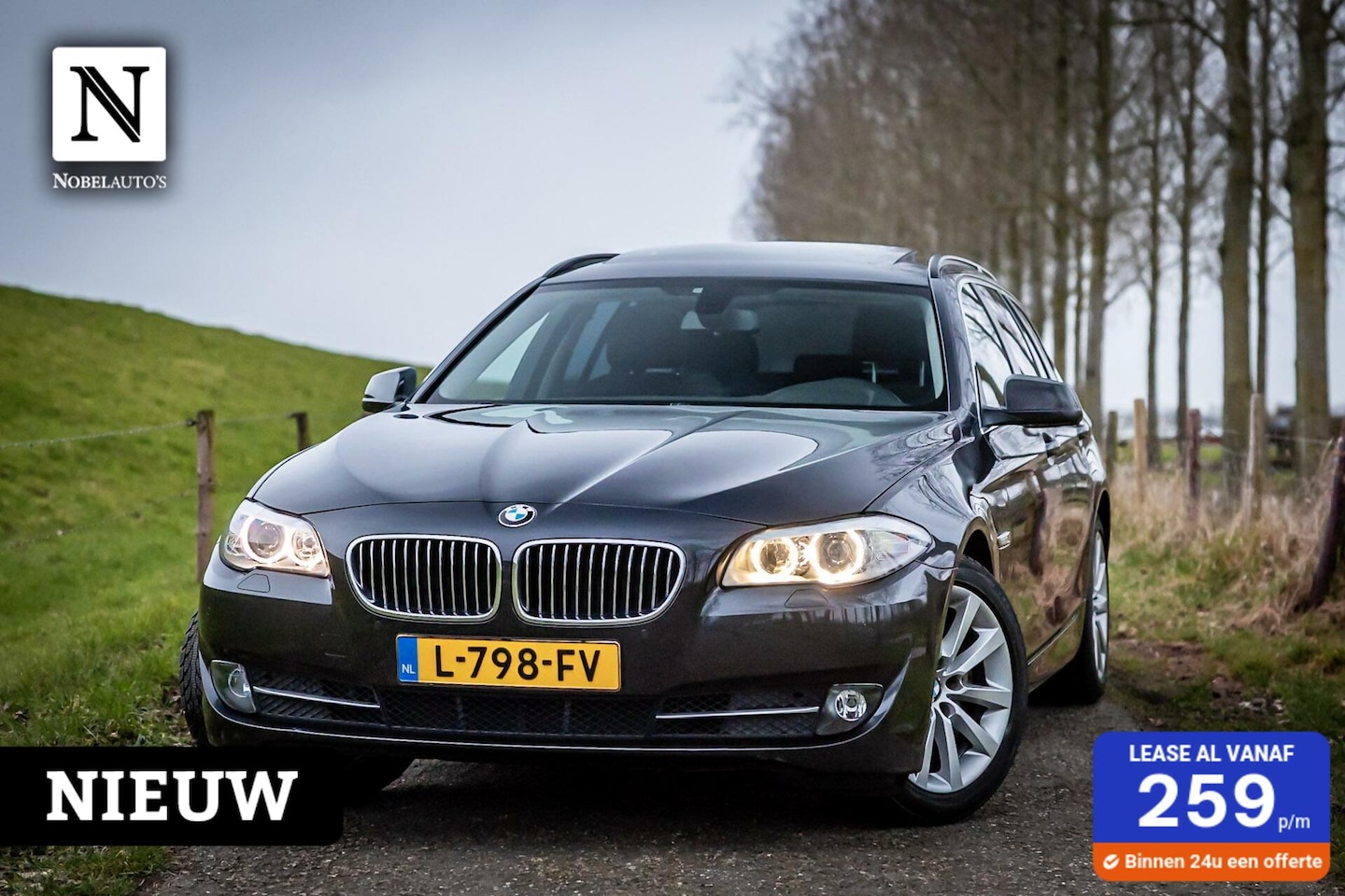 BMW 5-serie Touring - 530i | Pano | Elek klep | Navi | PDC - AutoWereld.nl