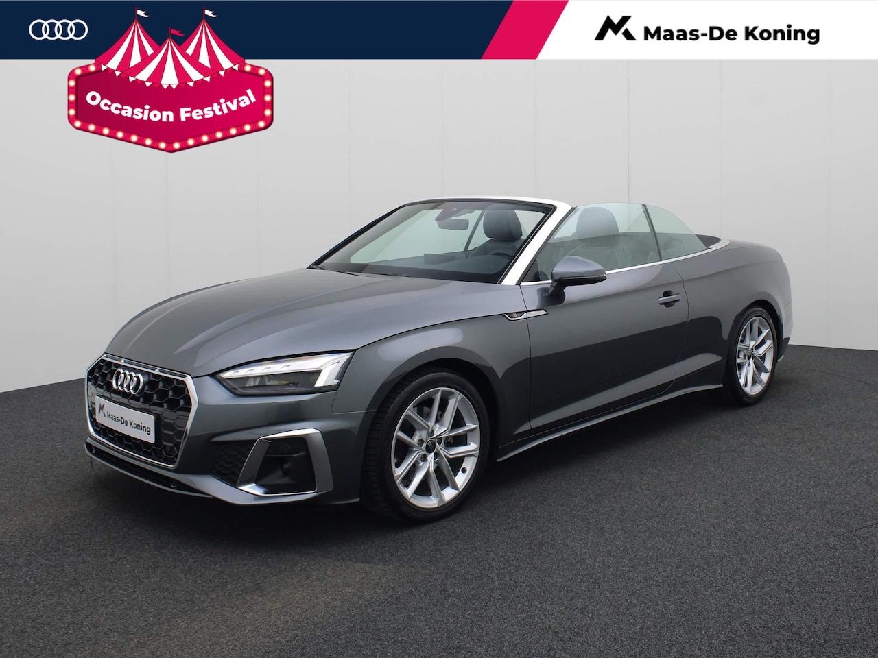 Audi A5 Cabriolet - 35 TFSI/150PK S edition · Drive select · Leder/Alcantara · Parkeersensoren + camera · Gara - AutoWereld.nl