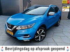 Nissan Qashqai - 1.2 Tekna +|AUTOM.| ZEER Complete SUV PANO-dak|Zwart leder LUXE verw. stoelen|19 Inch wiel