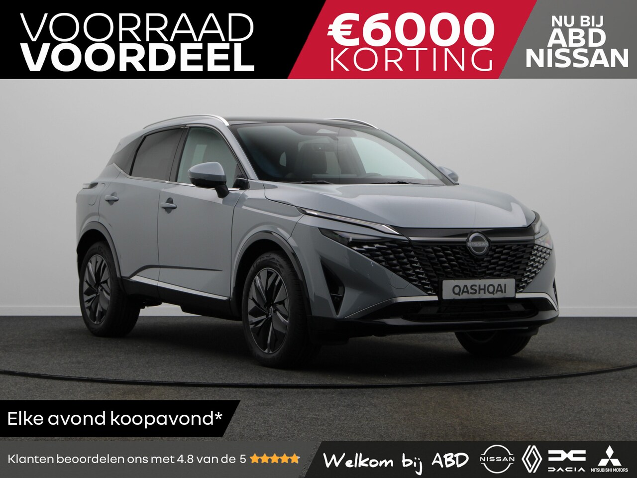 Nissan Qashqai - Nissan Tekna + Panoramisch glazen dak + Cold Pack Mild-Hybrid 140 | 12.3" TFT digitale coc - AutoWereld.nl