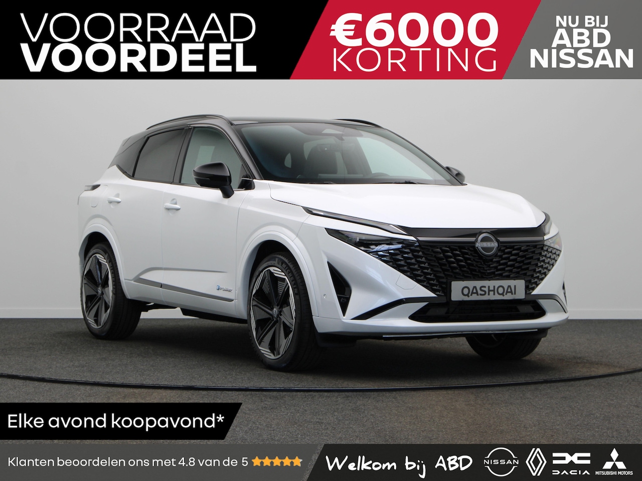 Nissan Qashqai - Nissan N-Design + Panoramisch glazen dak + Cold Pack e-Power 190 | 12.3" TFT digitale cock - AutoWereld.nl