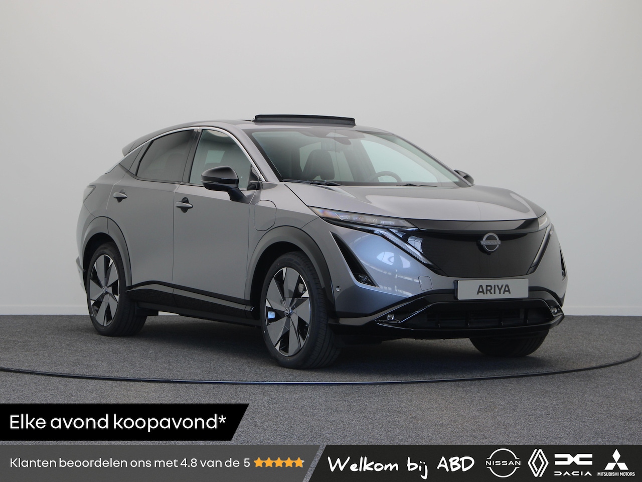 Nissan Ariya - Nissan Evolve 87kWh + 20" LMV 87 kWh Batterij | 12.3" dubbel TFT-scherm | 19" lichtmetalen - AutoWereld.nl