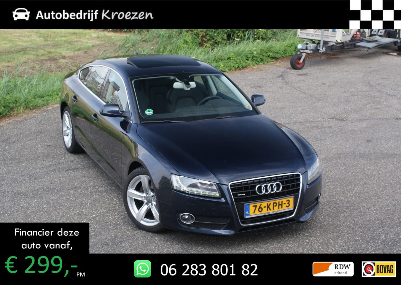 Audi A5 Sportback - 3.0 TDI quattro Pro Line | Van 1e Eig. | Dealer onderhouden | Schuifdak | B&O | - AutoWereld.nl