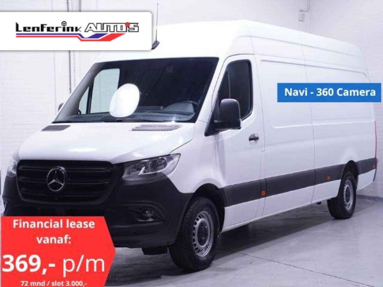 Mercedes-Benz Sprinter - 315 CDI 150 pk L3H2 BPM Vrij, Navi, 360 Camera PDC V+A, Cruise Control, Laadruimte Pakket, - AutoWereld.nl