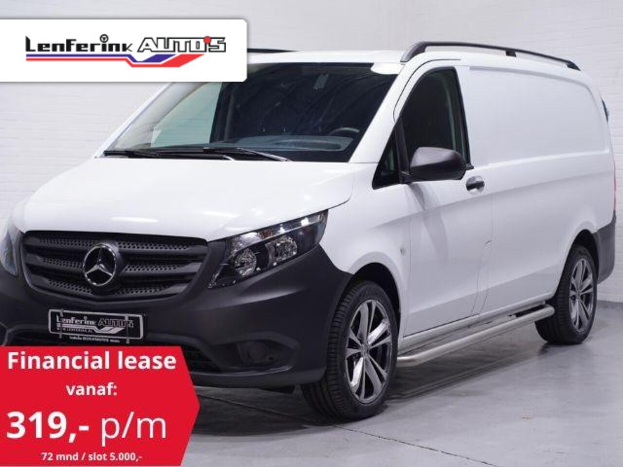 Mercedes-Benz Vito - 114 CDI 136 pk Lang Airco, 18" LMV, Cruise Control Laadruimte Pakket, Dakrails, 3-Zits - AutoWereld.nl