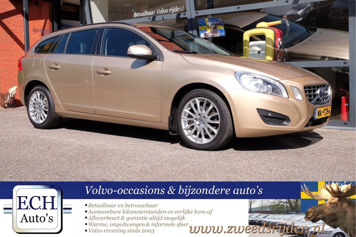 Volvo V60 - D2 115 pk Kinetic, Navi, 17 inch, Bluetooth - AutoWereld.nl