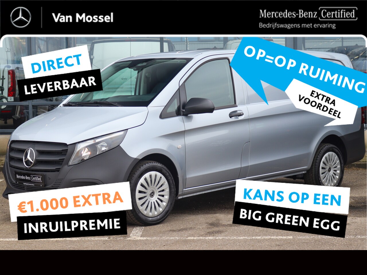 Mercedes-Benz Vito - 114 CDI L2 Pro | AIRCO/NAVI/CAMERA/CRUISE | Certified - AutoWereld.nl