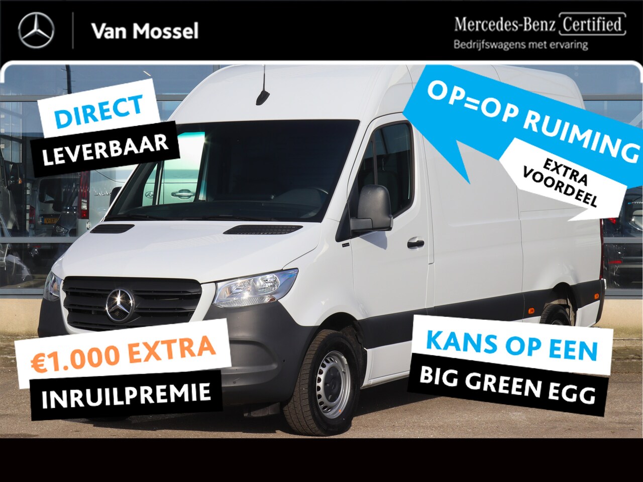 Mercedes-Benz Sprinter - 317 CDI L2H2 | AIRCO/NAVI/CAMERA/3.500KG AHW | Certified - AutoWereld.nl
