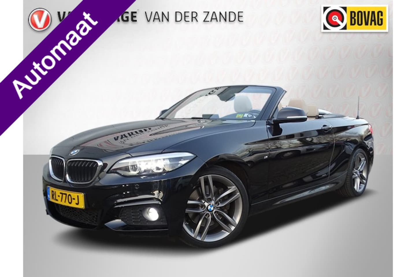 BMW 2-serie Cabrio - 220i AUT High Executive M PAKKET, Leder, NAVI, Camera, Compleet! - AutoWereld.nl