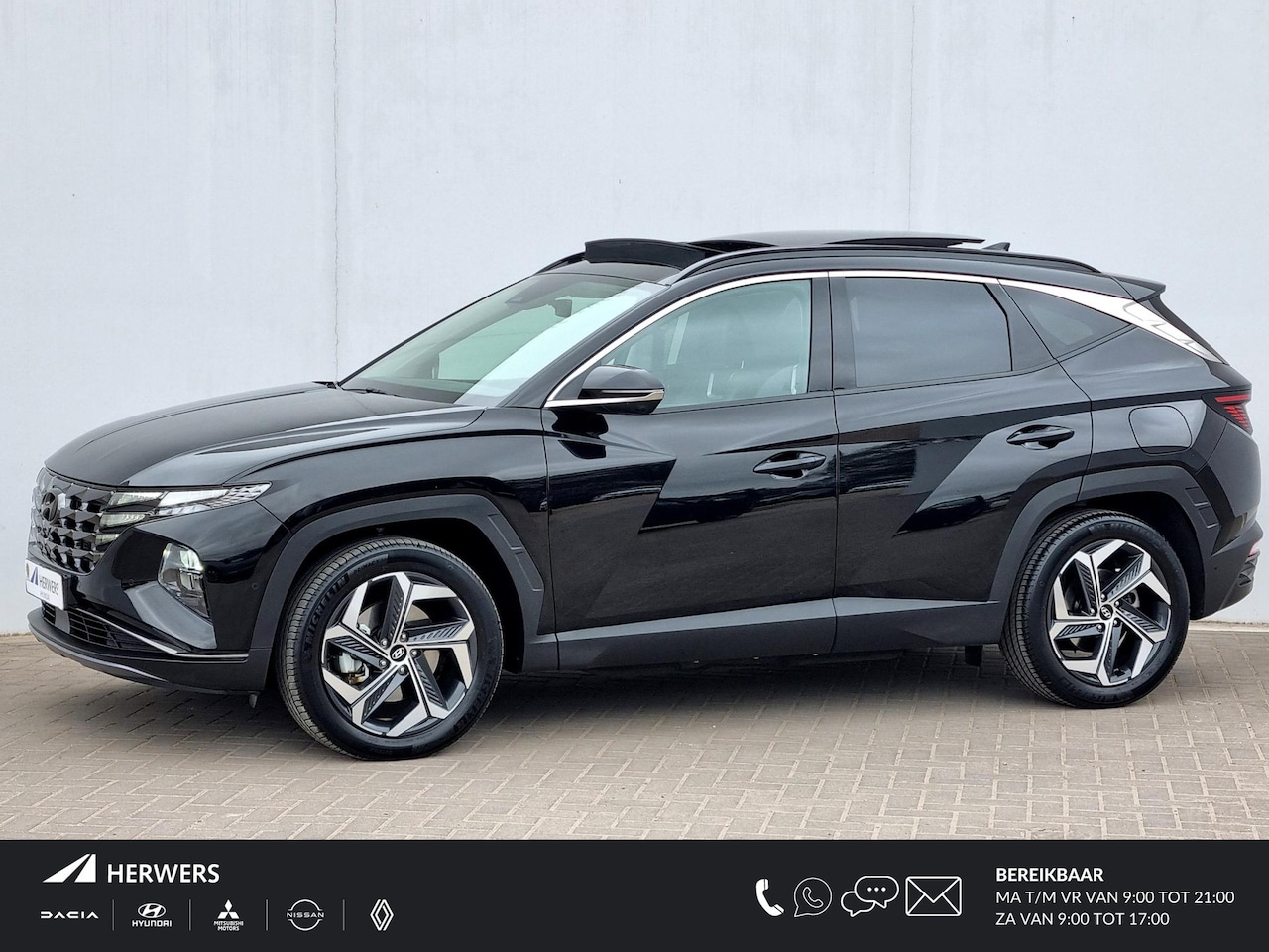 Hyundai Tucson - 1.6 T-GDI PHEV Premium Sky 4WD Automaat / Schuif-/Kanteldak / 1350KG Trekgewicht / Lederen - AutoWereld.nl