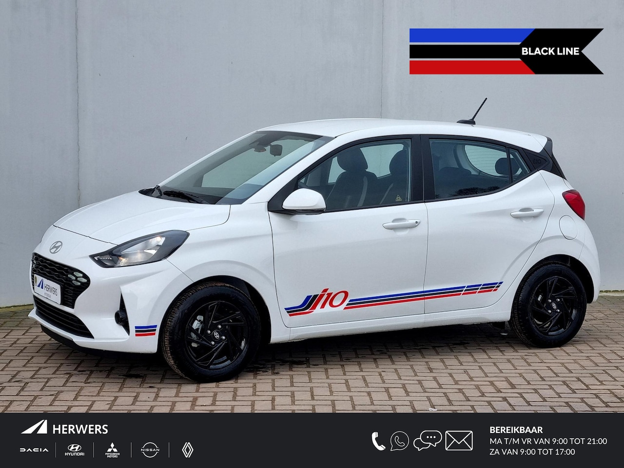 Hyundai i10 - 1.0 Black Line Smart / Navigatie / Cruise Control / Airco / Lane Assist / Bluetooth / - AutoWereld.nl