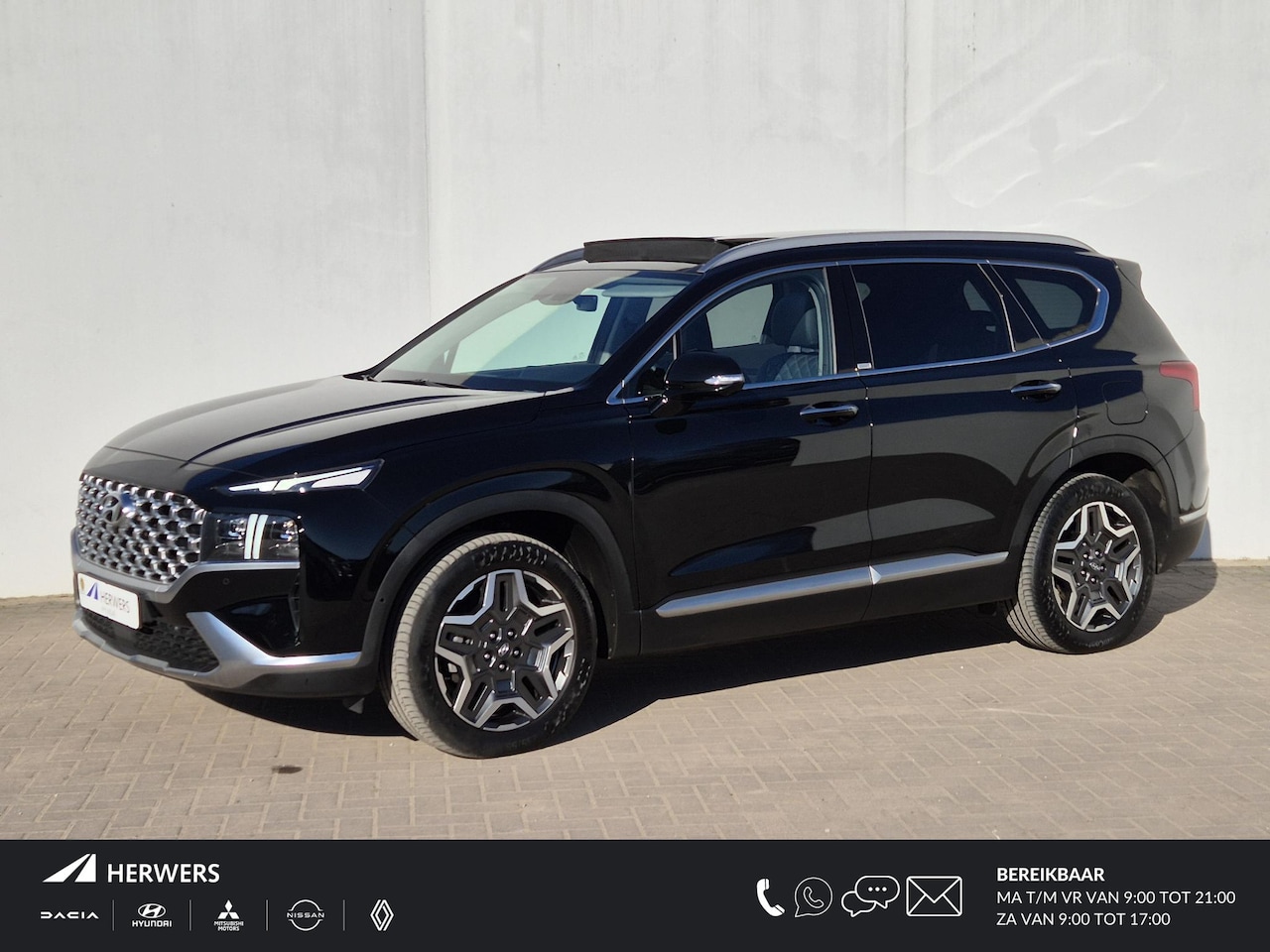 Hyundai Santa Fe - 1.6 T-GDI PHEV 265pk Premium Sky Automaat / Trekhaak / Plug-in / HUD / Dealer Onderhouden - AutoWereld.nl