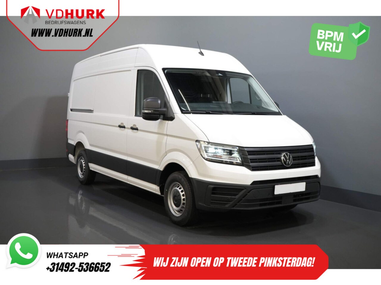 Volkswagen Crafter - 35 2.0 TDI 140 pk DSG Aut. L3H3 BPM VRIJ! LED/ Virtual Cockpit/ Camera/ Cruise/ Carplay/ G - AutoWereld.nl