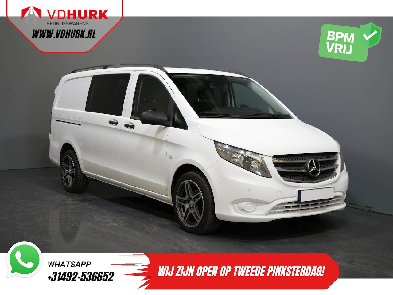 Mercedes-Benz Vito - 114 CDI DC Dubbel Cabine BPM VRIJ! 17'' Airco/ LMV/ Cruise/ PDC - AutoWereld.nl