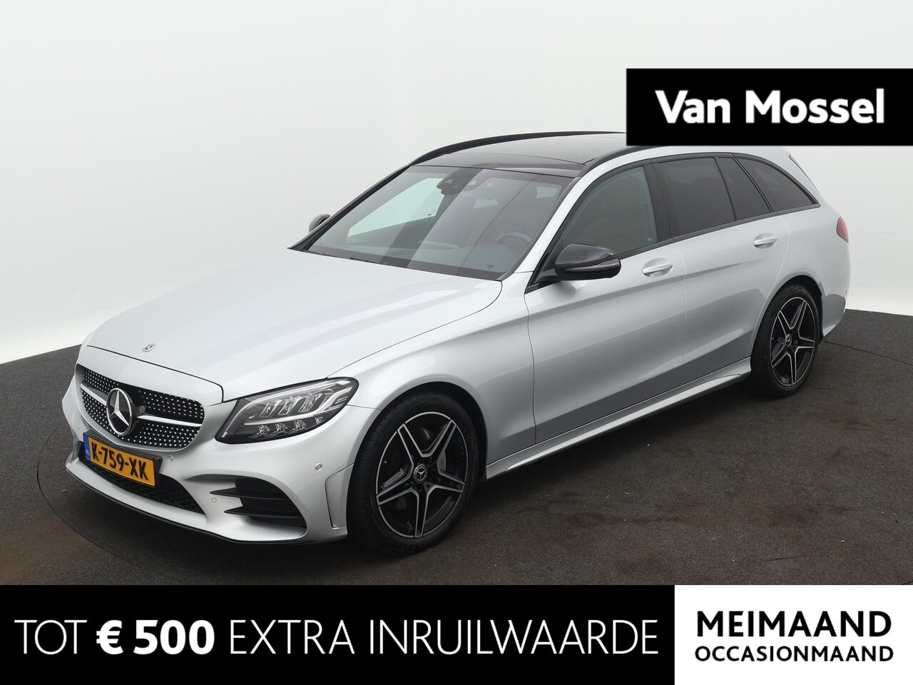 Mercedes-Benz C-klasse Estate - 180 Business Solution AMG | PANORAMADAK | LEDER | STOELVERWARMING | LED VERLICHTING | ELEK - AutoWereld.nl
