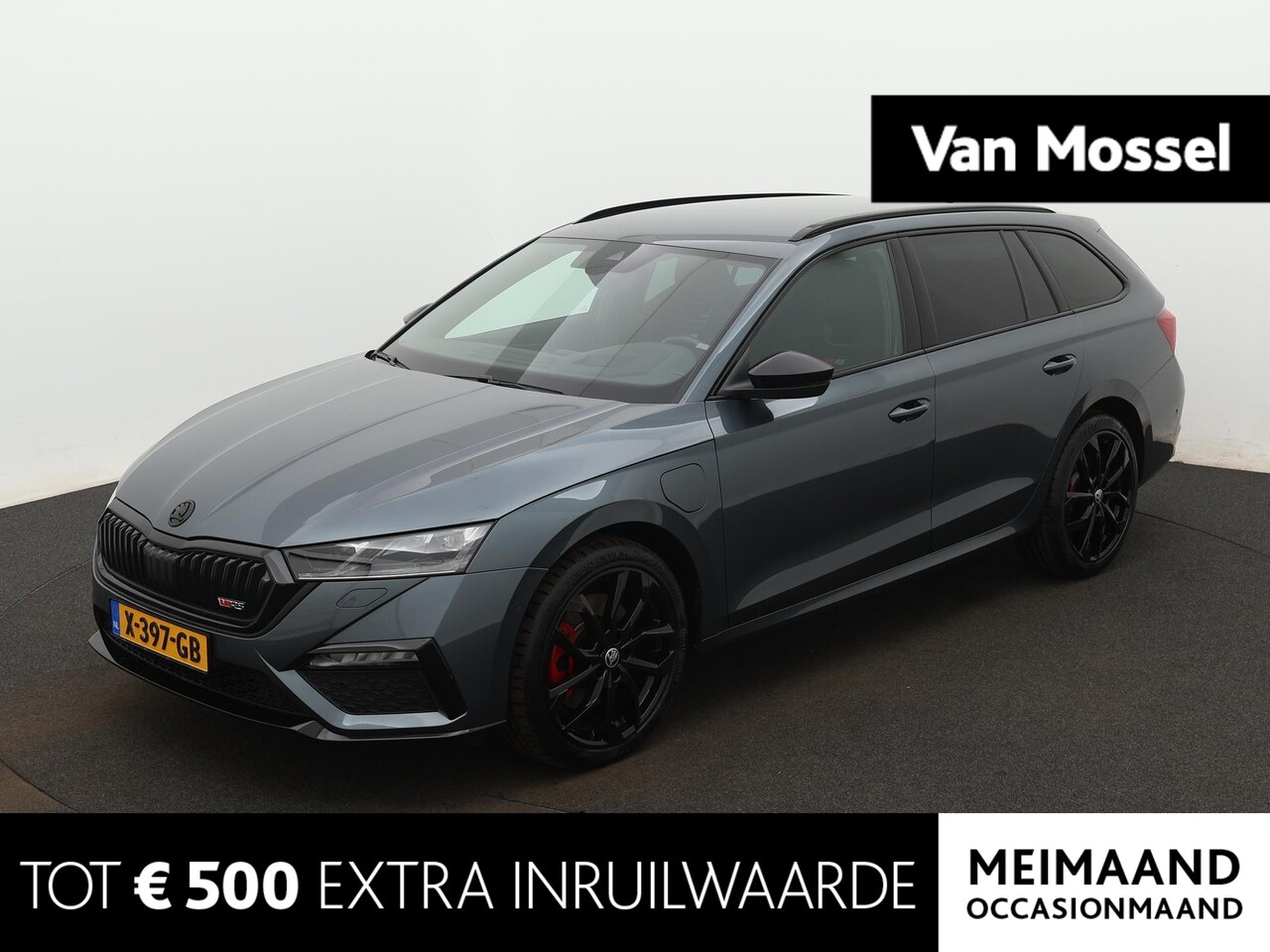 Skoda Octavia Combi - 1.4 TSI RS iV 245PK PHEV Business | Navigatie | Elektrische Achterklep | Stuur/Stoelverwar - AutoWereld.nl