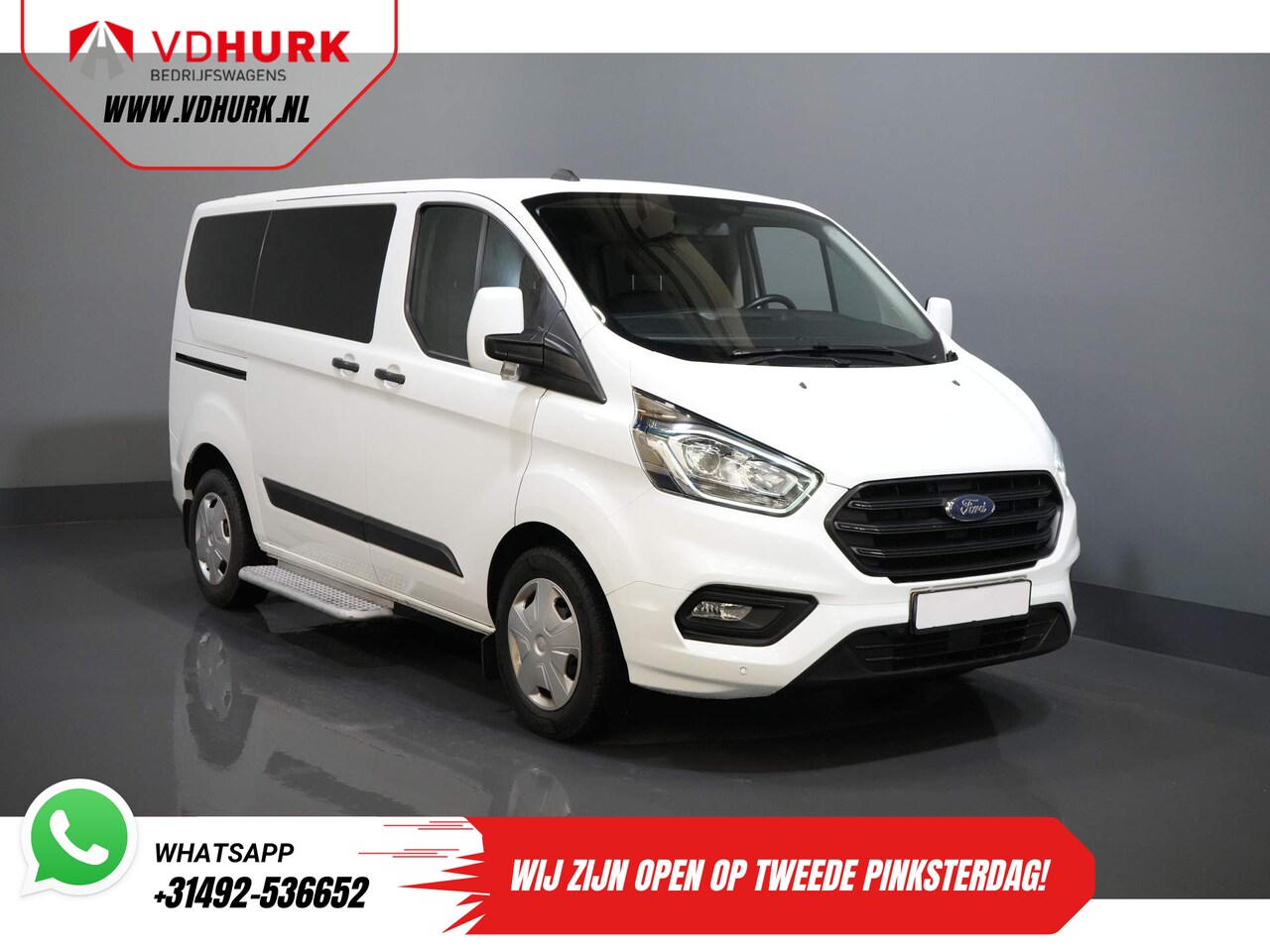 Ford Transit Custom Tourneo - 2.0 TDCI € 33.016,- incl. BTW/BPM Trend Combi/ Kombi/ 9 Persoons/ 9 P/ Cruise/ PDC/ Airco - AutoWereld.nl