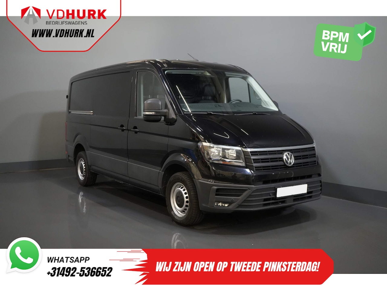 Volkswagen Crafter - 35 2.0 TDI 140 pk DSG Aut. L3H2 BPM VRIJ! Navi/ Carplay/ PDC/ Cruise/ Trekhaak/ Airco - AutoWereld.nl