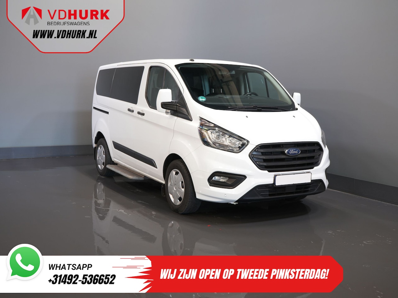 Ford Transit Custom Tourneo - 2.0 TDCI €.33.485 incl. BTW/BPM Trend Combi/ Kombi/ 9 Persoons/ 9 P/ Cruise/ PDC/ Airco - AutoWereld.nl