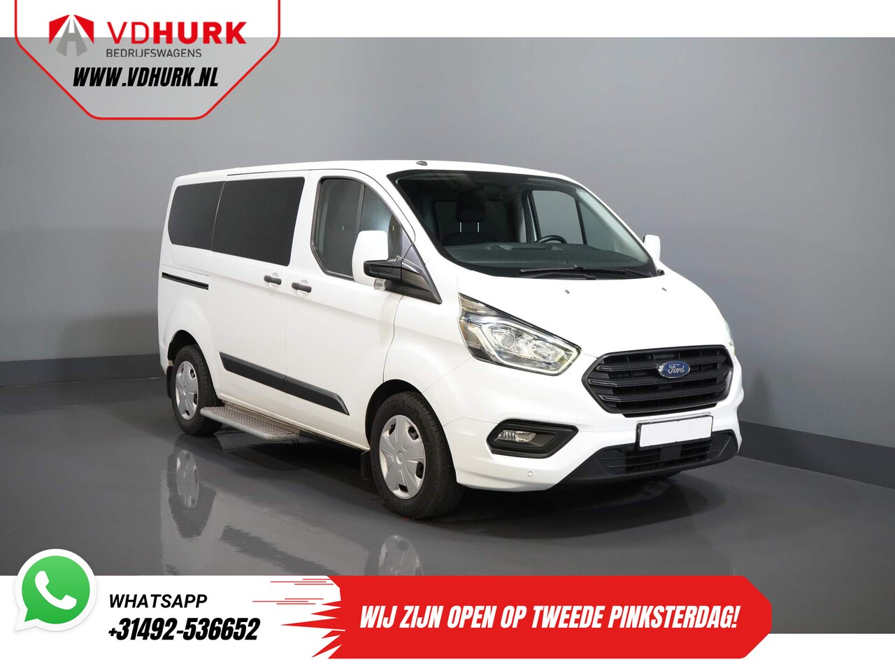 Ford Transit Custom Tourneo - 2.0 TDCI € 32.250,- incl. BTW/BPM Trend Combi/ Kombi/ 9 Persoons/ 9 P/ Cruise/ PDC/ Airco - AutoWereld.nl