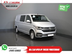 Volkswagen Transporter - T6.1 2.0 TDI 150 pk DSG Aut. L2 DC Dubbel Cabine Highline BPM VRIJ Adapt.Cruise/ LED/ 2xSc