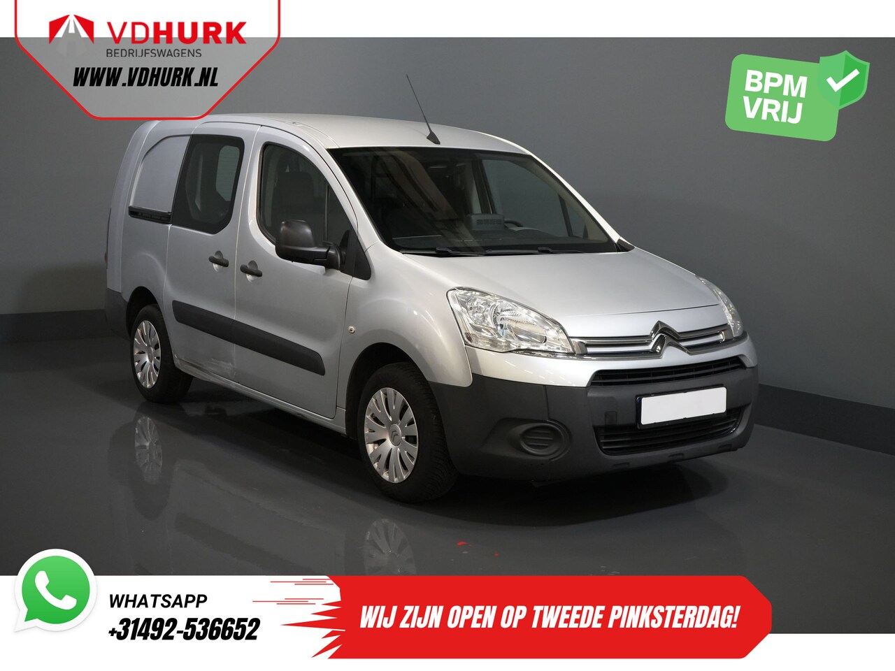 Citroën Berlingo - 1.6 HDI 90 pk L2 3 Pers./ NL-auto/ Navi/ Airco/ Trekhaak - AutoWereld.nl