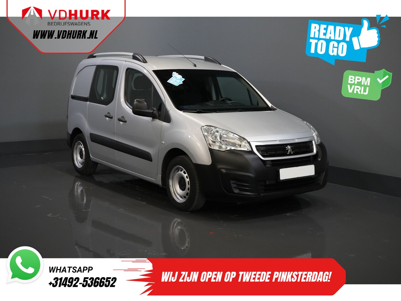 Peugeot Partner - 1.6 HDi BPM VRIJ! Ready2Go PDC/ Cruise/ Airco/ APK 2-2026 - AutoWereld.nl