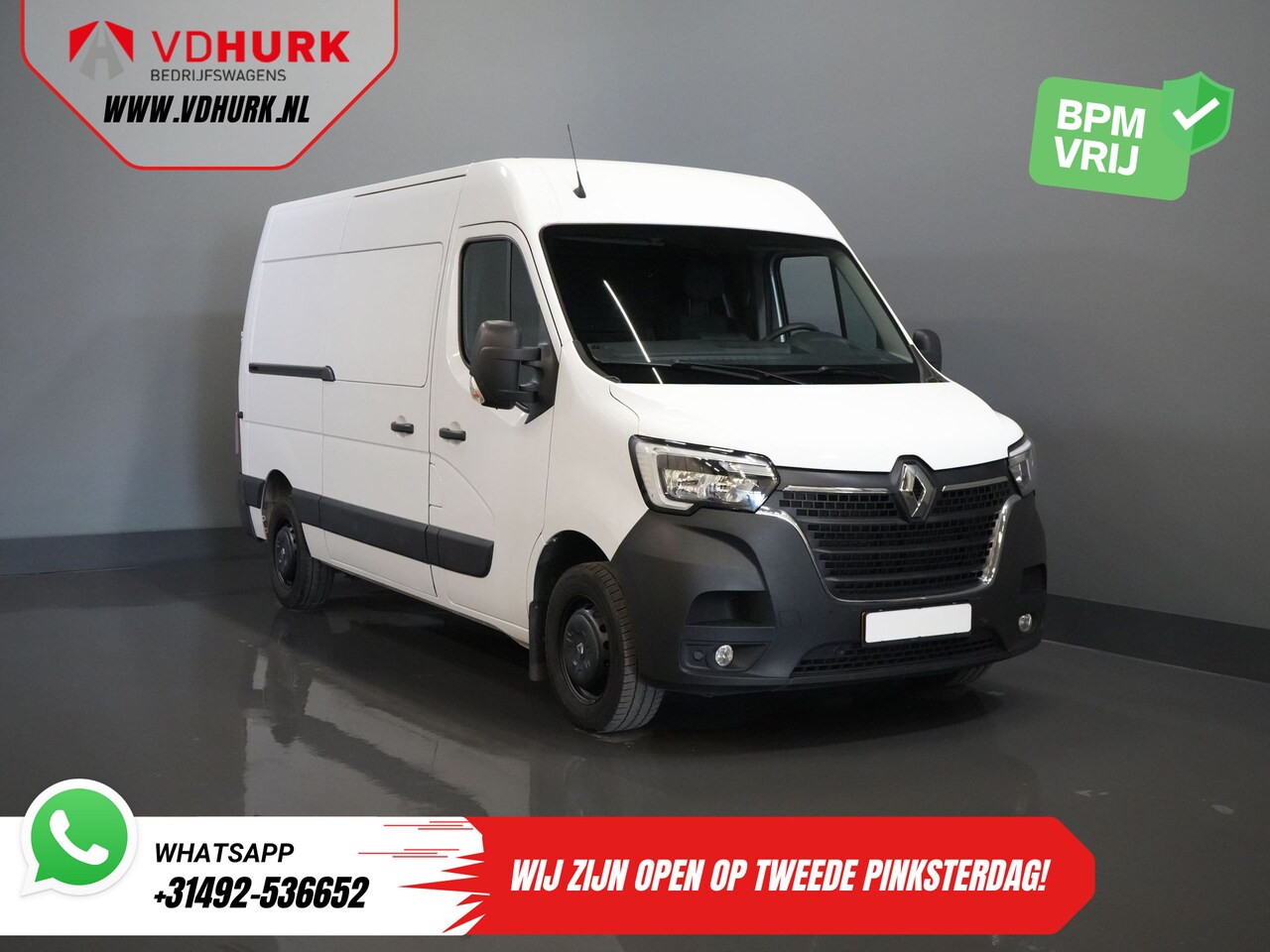 Renault Master - T35 2.3 dCi 135 pk L2H2 BPM VRIJ! NL auto/ 270Gr.Deuren/ 2.5t Trekverm./ Carplay/ Navi/ PD - AutoWereld.nl