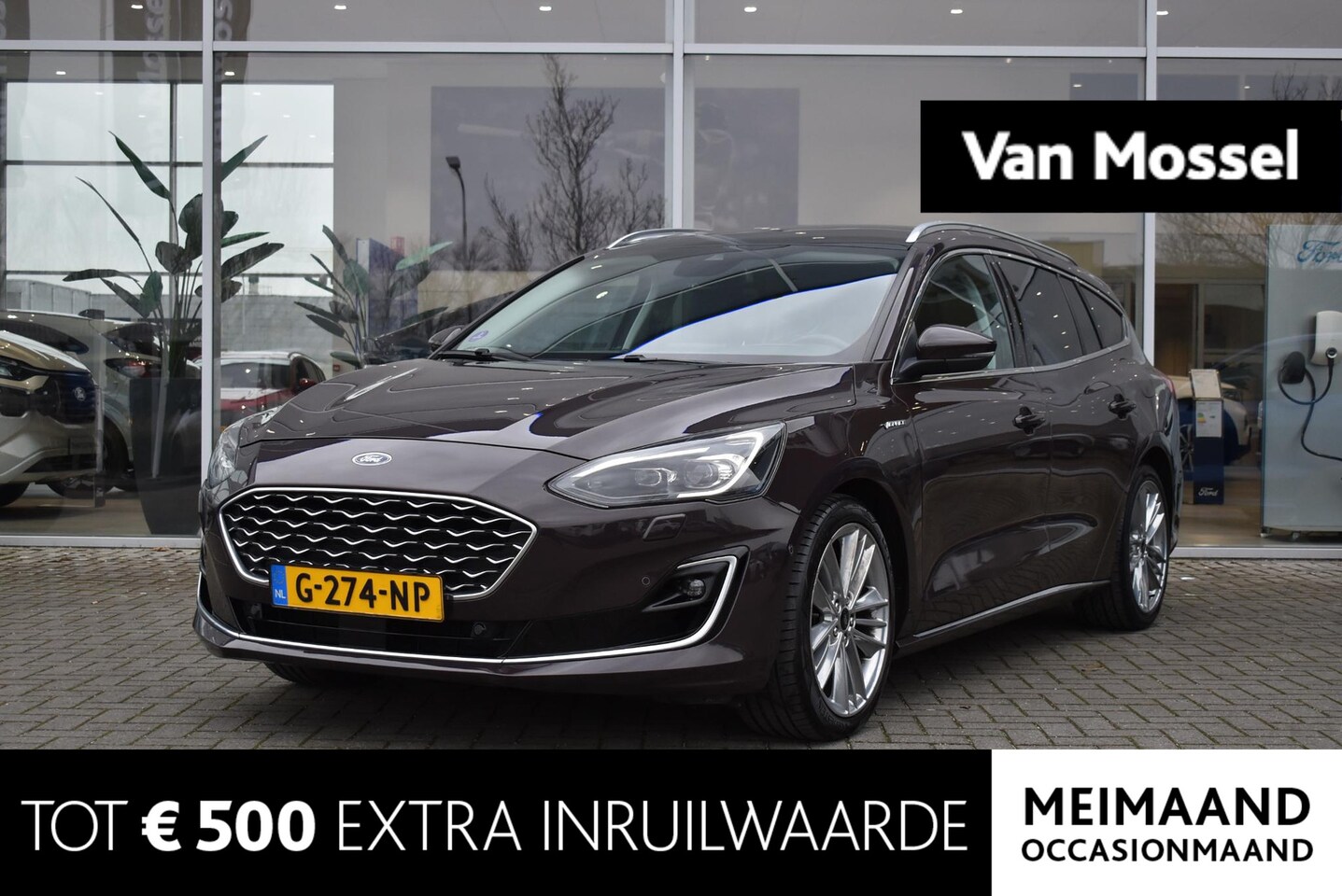 Ford Focus Wagon - 1.0 EcoBoost Vignale | Adaptive Cruise Control | Lederen Bekleding | Elektrische Achterkle - AutoWereld.nl