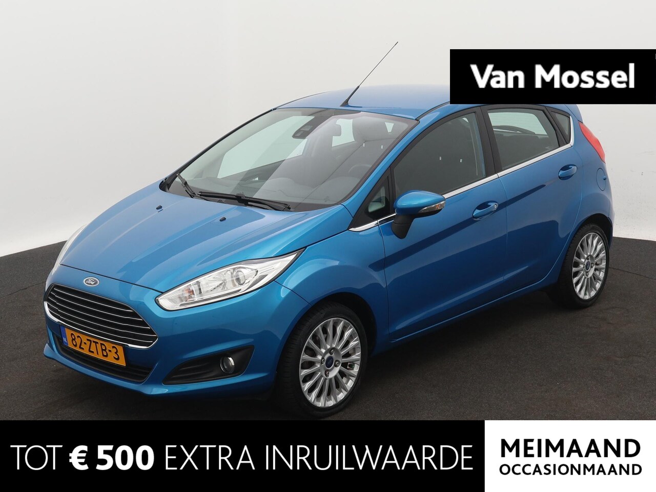 Ford Fiesta - 1.0 EcoBoost Titanium | TREKHAAK | ALL-SEASON BANDEN | LMV | BLUETOOTH - AutoWereld.nl