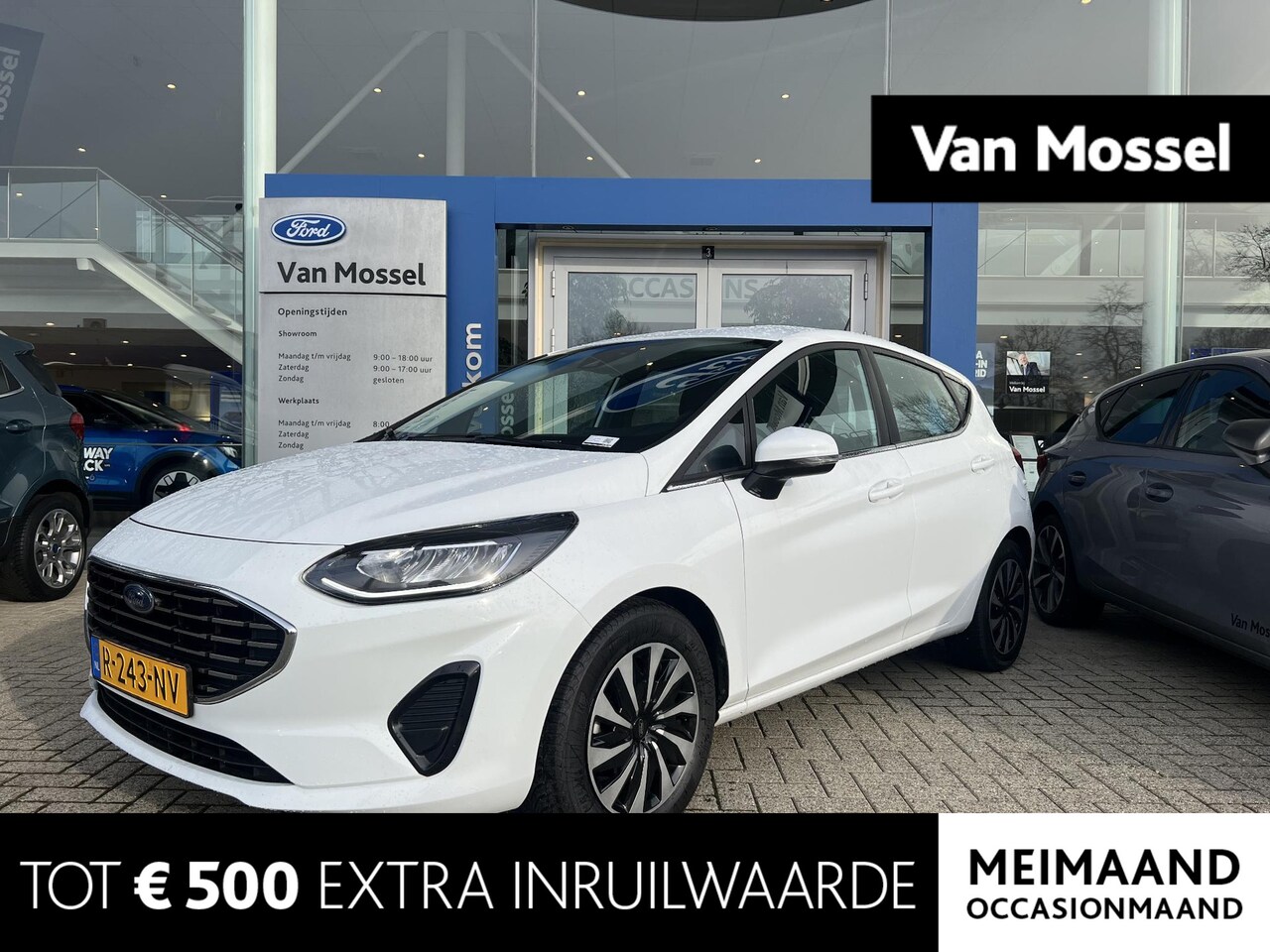 Ford Fiesta - 1.0 EcoBoost Hybrid Titanium | Automaat | Navigatie | Parkeersensoren - AutoWereld.nl