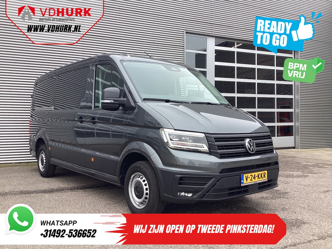 Volkswagen Crafter - 35 2.0 TDI 140 pk Aut. L3H2 2x Schuifdeur/ LED/ Virtual Cockpit/ Gev.Stoel/ 270Gr.Deuren/ - AutoWereld.nl
