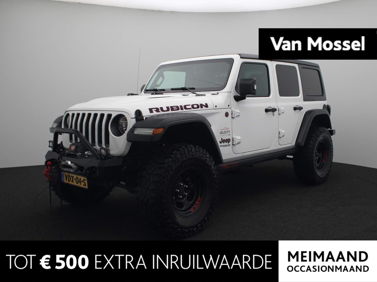 Jeep Wrangler - 2.2D Rubicon | Grijs Kenteken | 4X4 | Hardtop | Trekhaak | Lier | Camera | Climate Control - AutoWereld.nl