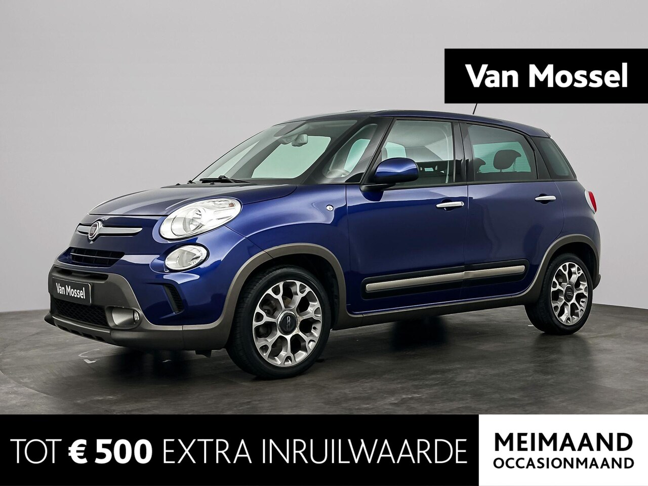 Fiat 500 L - 0.9 TwinAir Trekking | Bluetooth | Climate Control | Half Leder | Lichtmetalen Velgen | - AutoWereld.nl