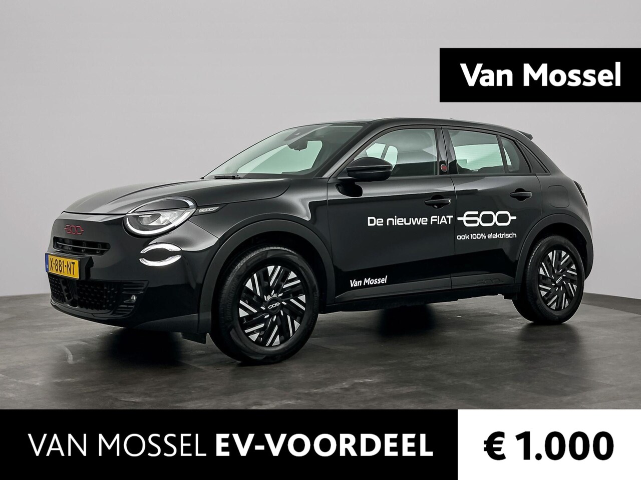 Fiat 600e - RED 54 kWh | DEMONSTRATIE MODEL | NAV | CARPLAY | PDC | - AutoWereld.nl