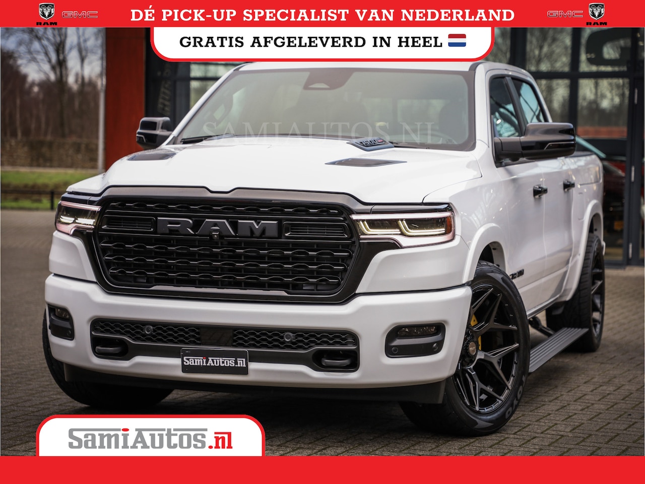 Dodge Ram 1500 - LIMITED NIGHT H.O 540PK 706 Nm | XB9 | MASSAGE | BOM VOL | PWD IVORY | CREW CAB | DUBBELE - AutoWereld.nl