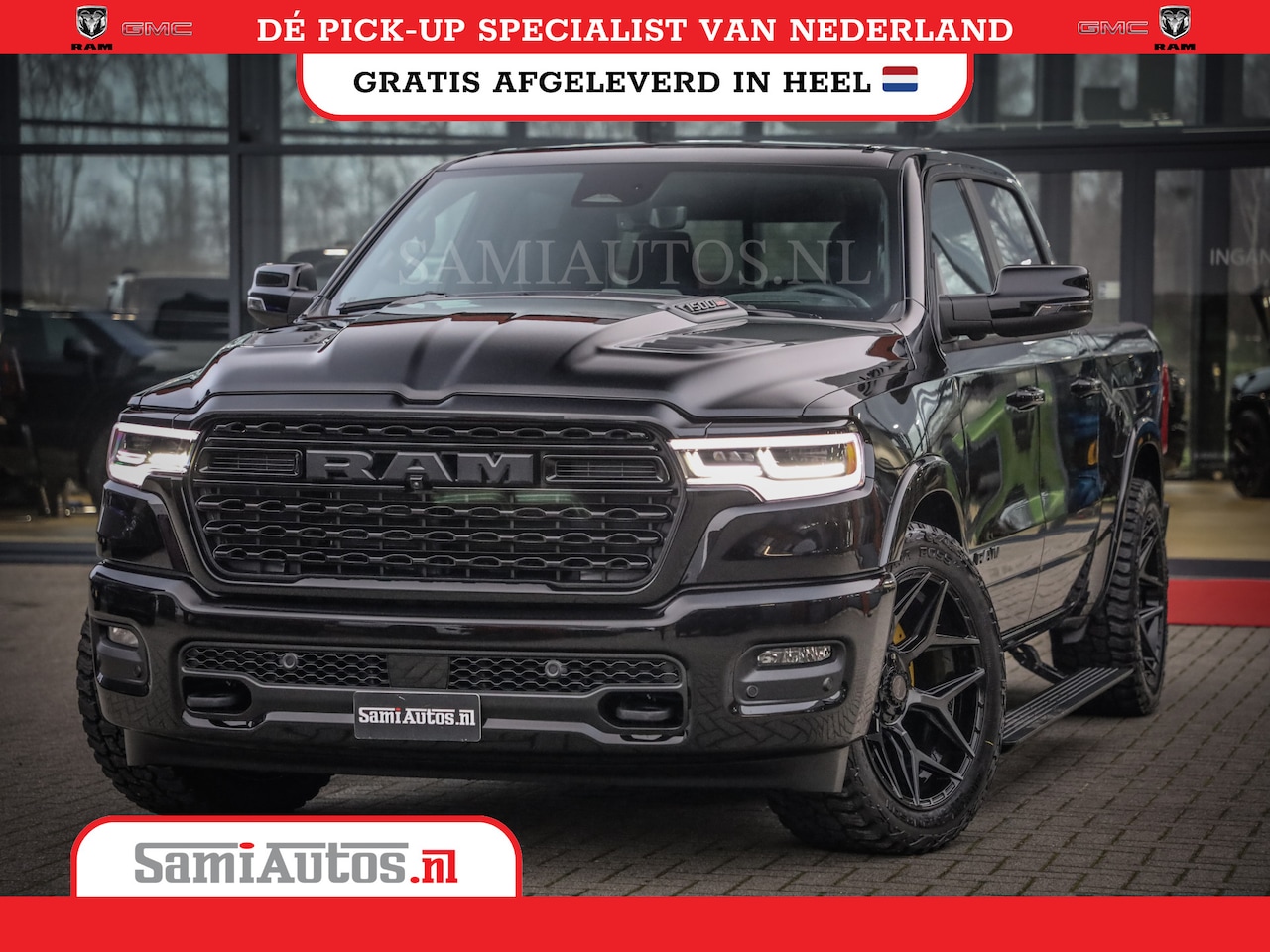 Dodge Ram 1500 - LIMITED NIGHT H.O 540PK 706 Nm 2025 | XB9 | MASSAGE | BOM VOL | CREW CAB | DUBBELE CABINE - AutoWereld.nl