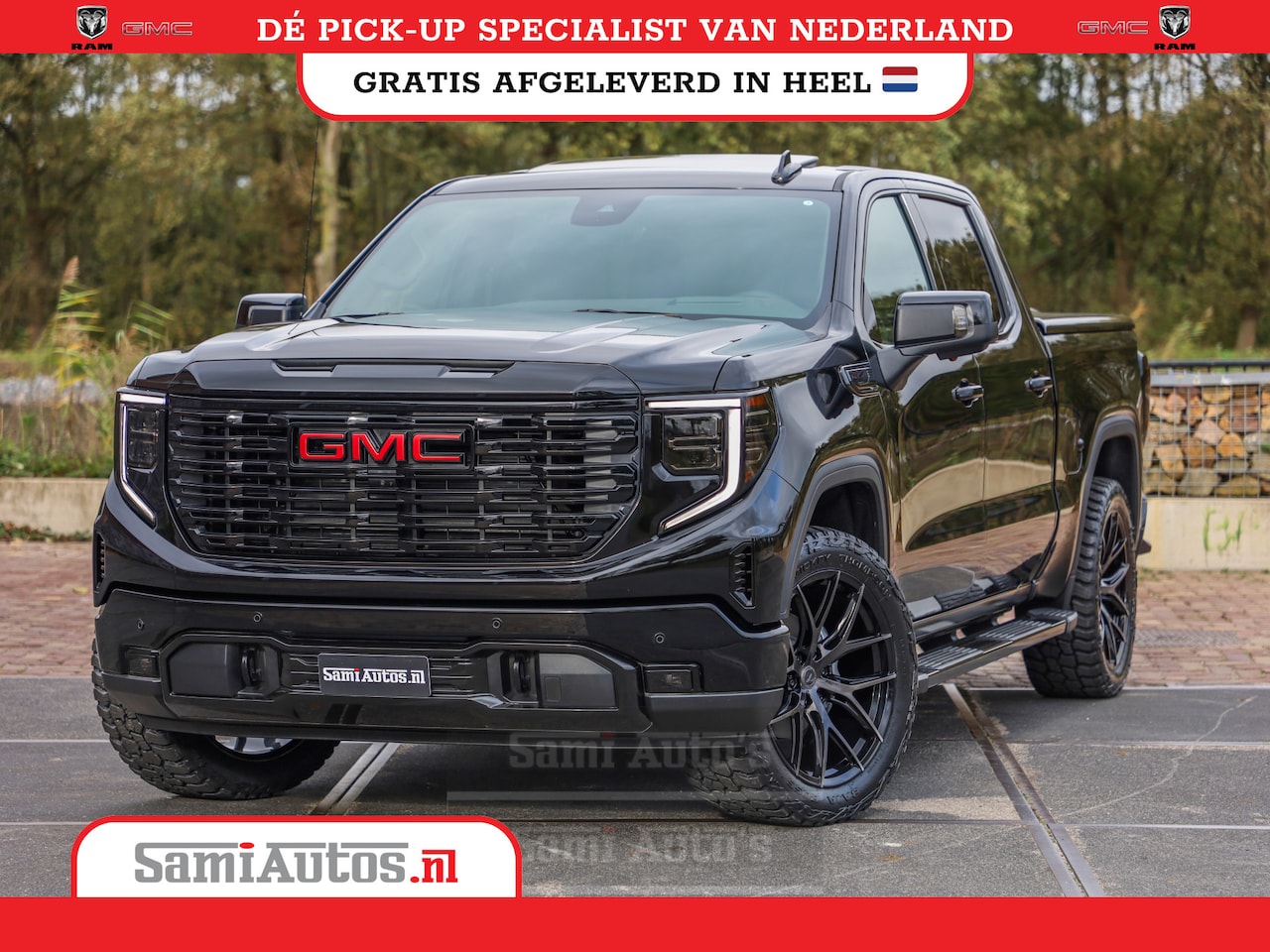 GMC Sierra - DENALI 6.2 V8 426PK | VIRTUAL COCKPIT | HEAD-UP | LANE ASSIST | 360 CAMERA | BLACK LEDER | - AutoWereld.nl