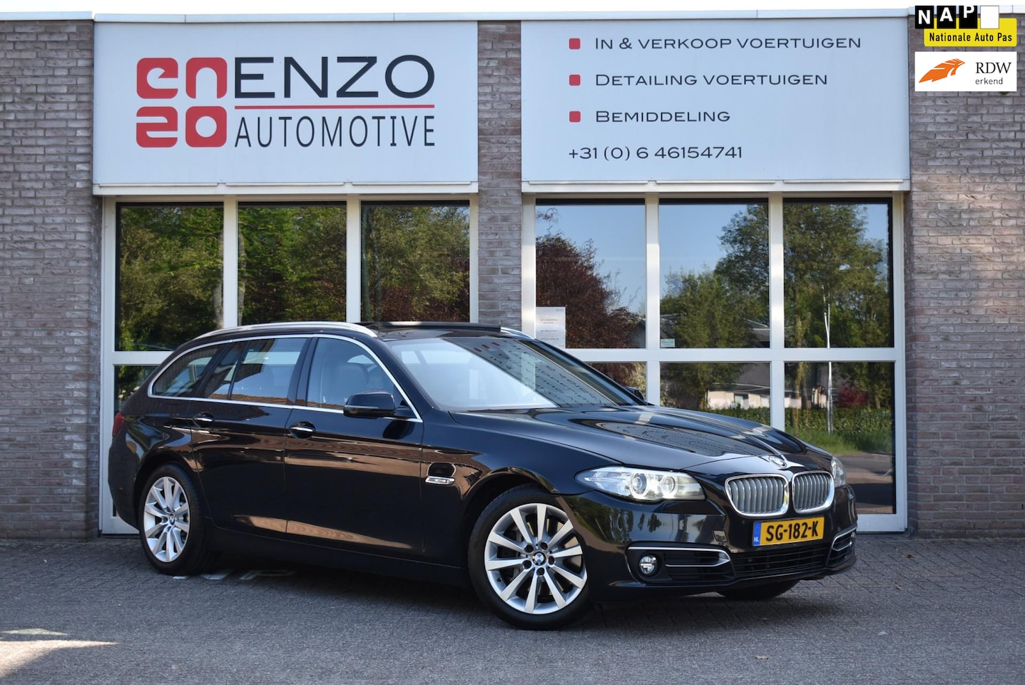 BMW 5-serie Touring - 525d High Executive VOL! Pano Luchtvering Nwe ketting - AutoWereld.nl