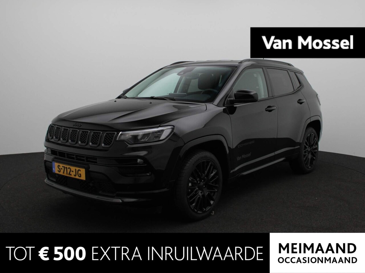 Jeep Compass - 1.5T e-Hybrid S | Leder | Stoelverwarming | Navigatie | Camera | LED | 19" velgen | - AutoWereld.nl