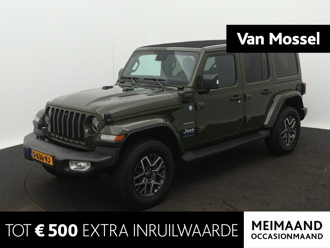 Jeep Wrangler Unlimited - 4xe 380 Sahara | Navigatie | Stoel/stuurverwarming | Cruise Controle | Apple Carplay/Andro - AutoWereld.nl