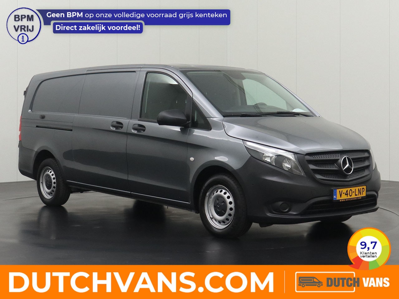 Mercedes-Benz Vito - 116CDI 9G-Tronic Automaat XXL | Achterdeuren | Navigatie | Camera | Airco | Cruise | 3-Per - AutoWereld.nl