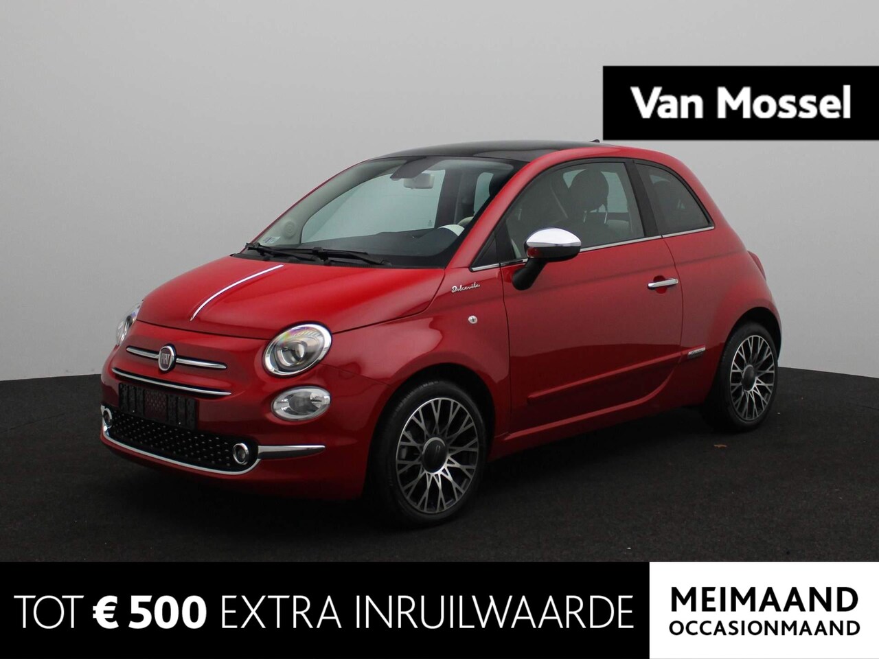 Fiat 500 - 1.0 Hybrid Dolcevita | Panoramadak | Apple CarPlay | Climate Control | Parkeersensoren | 1 - AutoWereld.nl