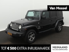 Jeep Wrangler Unlimited - 3.6 Sahara V6 | Leder | Inclusief Softtop | Automaat | Stoelverwarming | Navigatie | Alpin