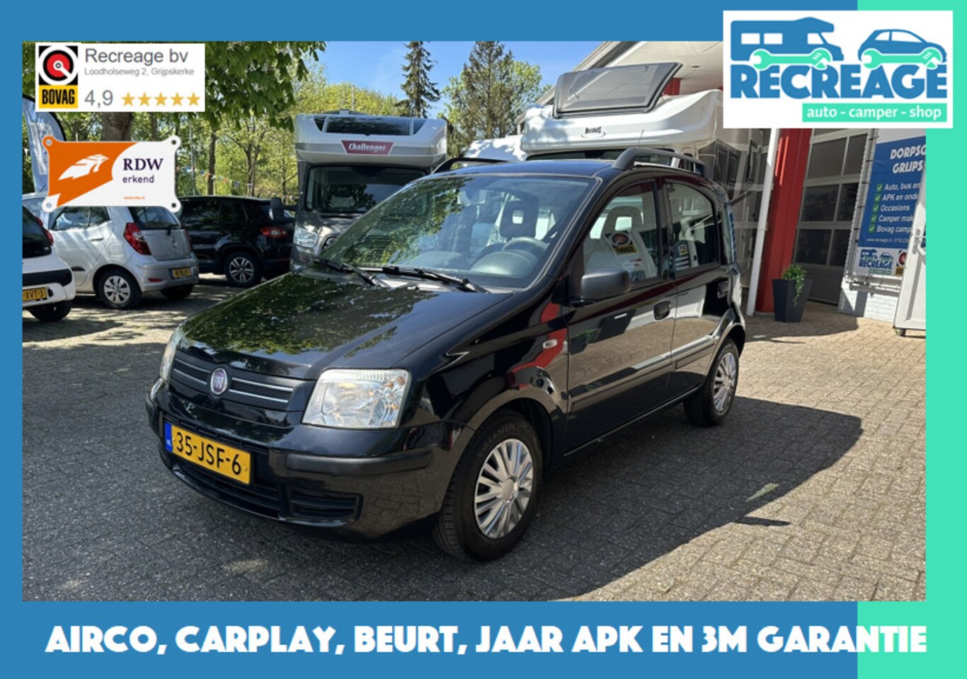Fiat Panda - 1.2 Edizione Cool 1.2 Edizione Cool, jaar APK, beurt, 3m garantie, carplay setje - AutoWereld.nl