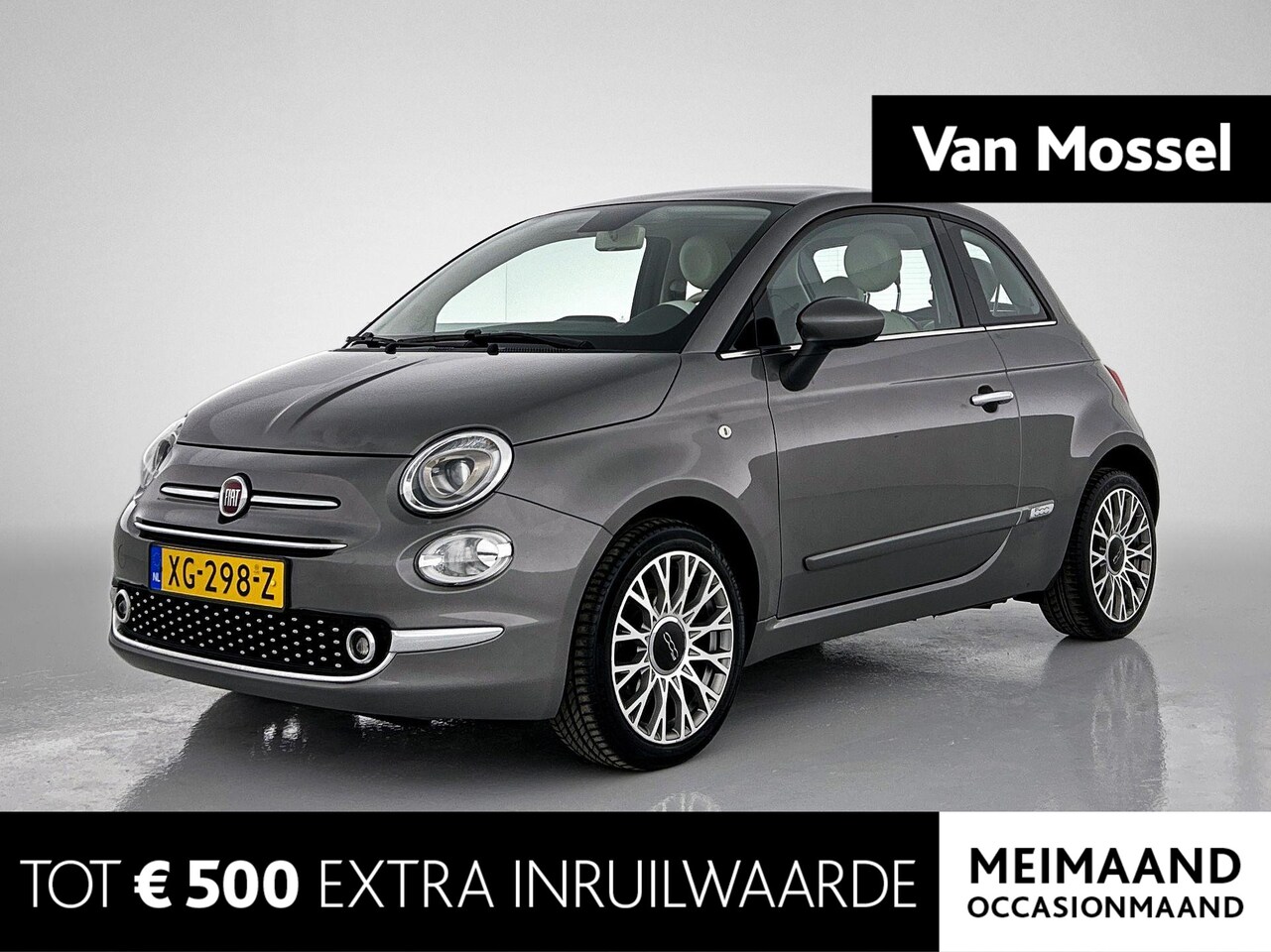 Fiat 500 - 1.2 Lounge | Panoramadak | Navigatie | Parkeersensoren| Regen & Lichtsensor | LMV 16"| Cru - AutoWereld.nl