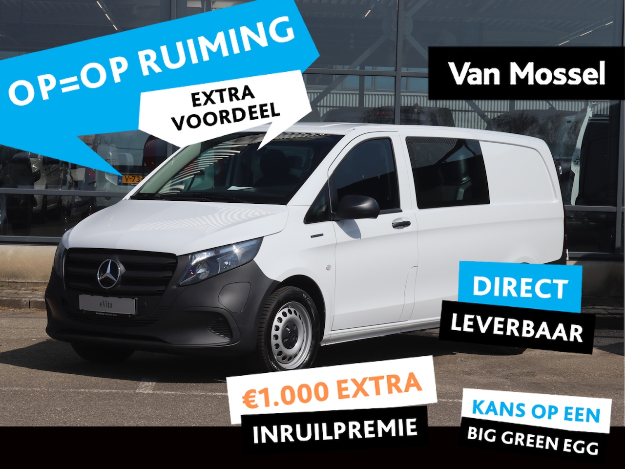 Mercedes-Benz eVito - eVito 112 L2 60 kWh Dubbel Cabine - AutoWereld.nl