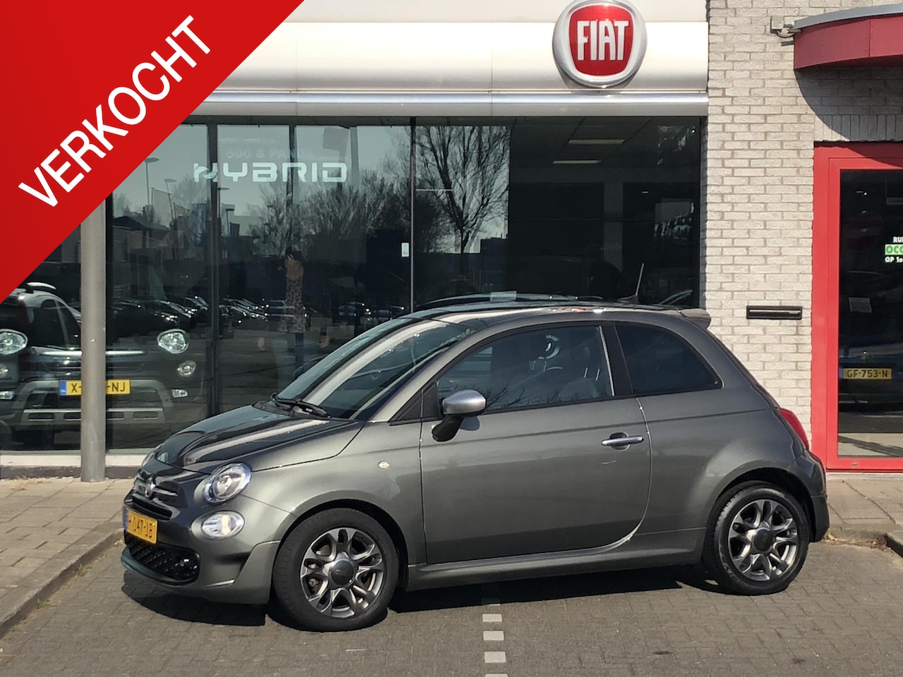 Fiat 500 - 1.0 Hybrid Rockstar NAVI|CLIMATE|APPLE/ANDROID|PDC|15" - AutoWereld.nl