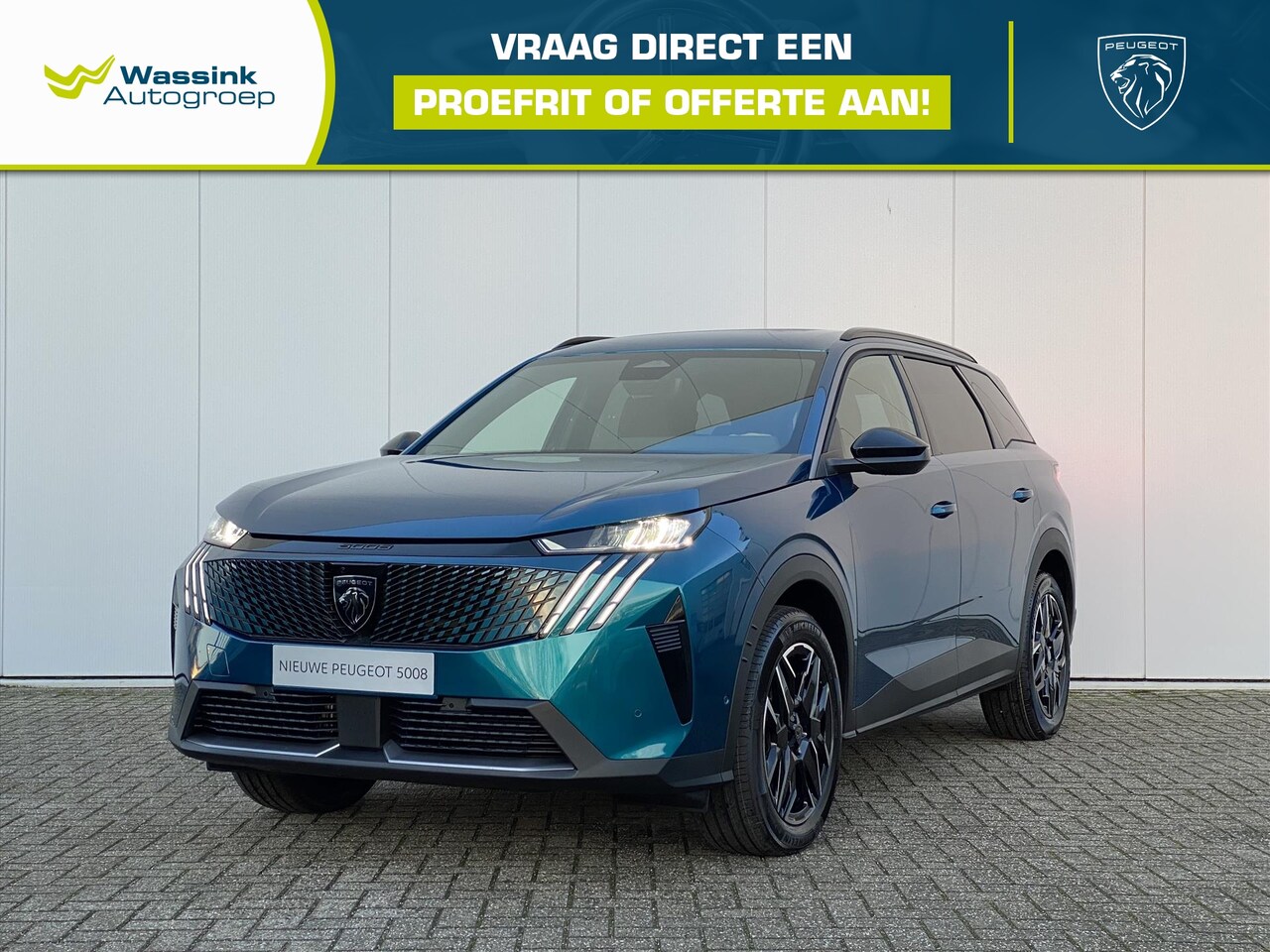 Peugeot 5008 - 1.2 Hybrid 136pk e-DSC6 Allure | Navigatie | 360* camera | 7 zits | CarPlay | - AutoWereld.nl
